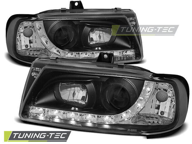 HEADLIGHTS DAYLIGHT BLACK fits SEAT IBIZA/CORDOBA/POLO VARIANT, SEDAN