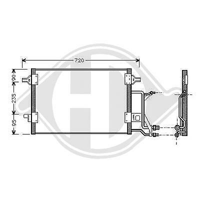Condensatore clima A6 4B 1.8/24/27/28 97-2005 4B0260403T 565x420