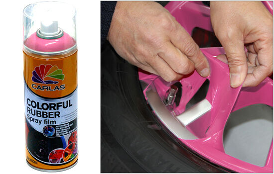 Pellicola SPRAY Adesiva Removibile (tipo plast dip) Vernice Wrap ROSA/PINK 400ml