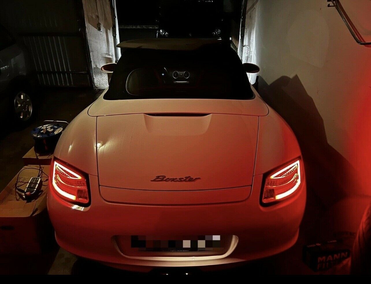 Coppia fari fanali LED LTI TUNING Boxter 987 04-09 neri freccia dinamica