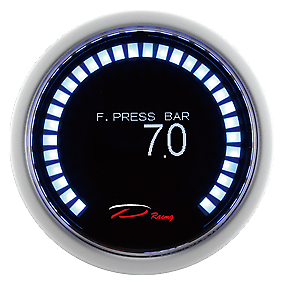 Manometro Strumento 52mm DEPO Pressione Benzina 0-7 BAR DIGITALE 30 OLED DISPLAY