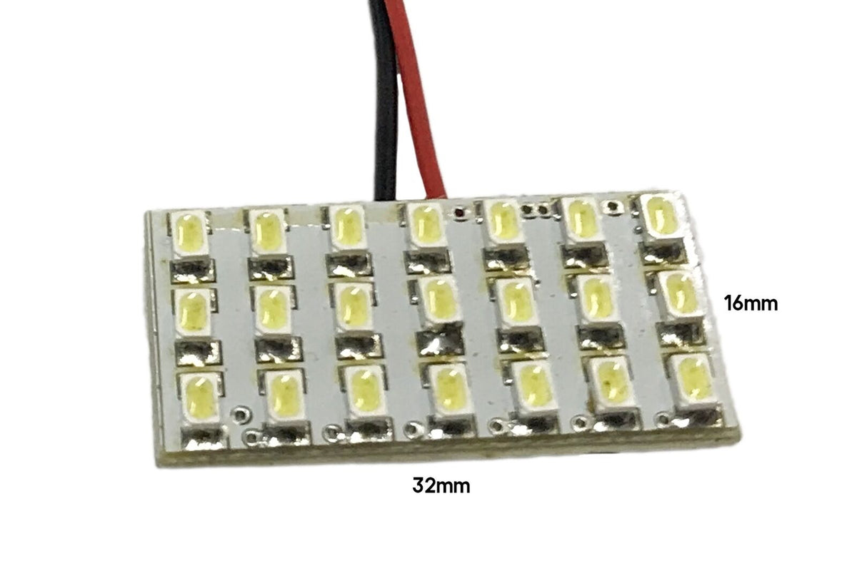 Pannello Plafoniera Lampada Led 12V Con 21 Smd 3014 Bianco Freddo Per Luci