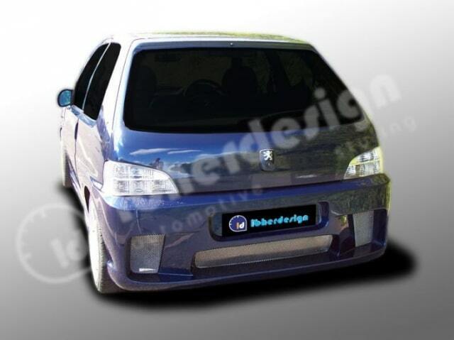 Paraurti SPORTIVO vetroresina posteriore WIZARD 106 MK II Tuning 96->03