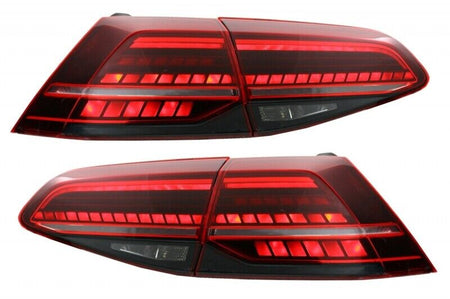 COPPIA SET FARI FANALI TUNING POSTERIORI LED FRECCIA DINAMICA GOLF 7 VII E 7.5