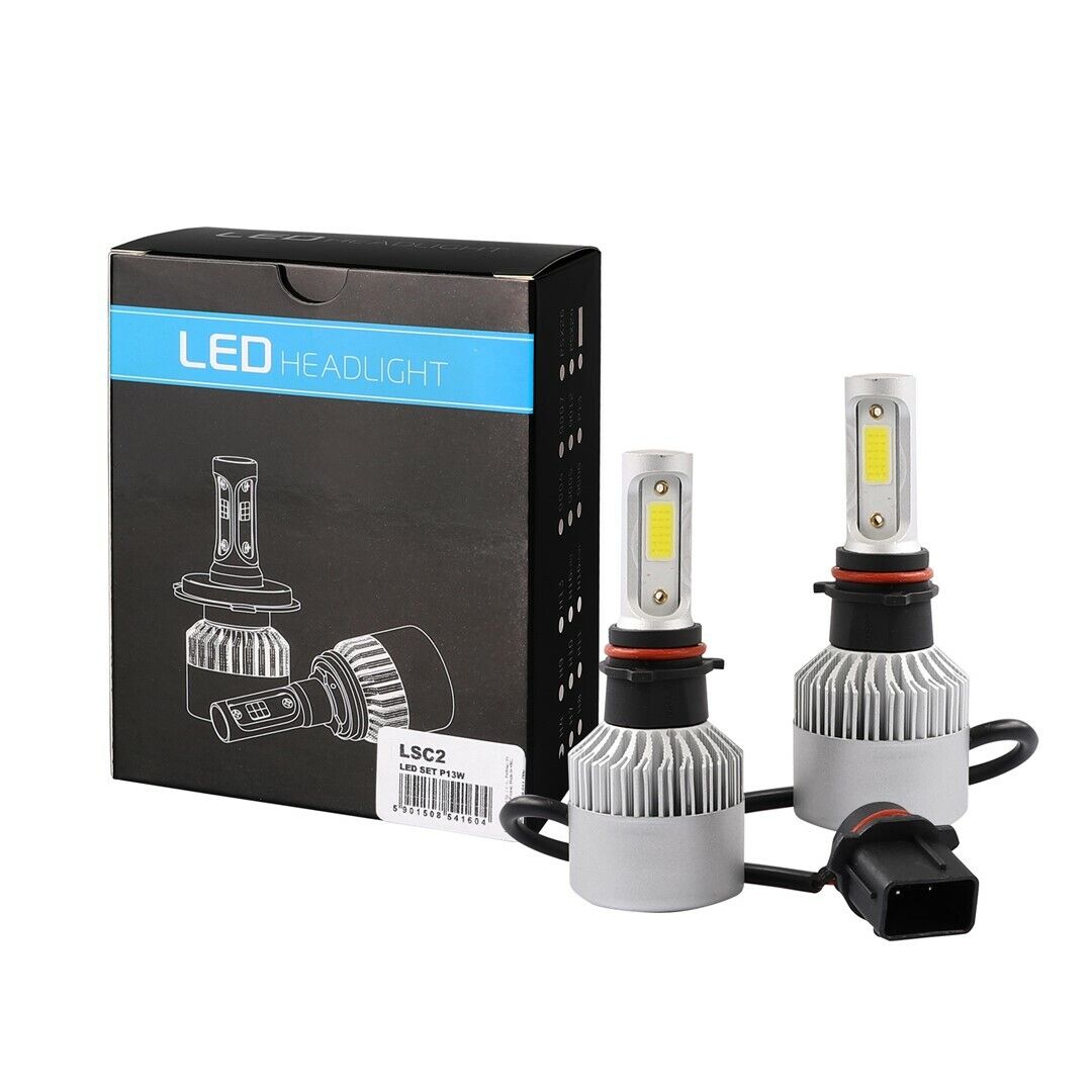 Kit Conversione Fanali Fari FULL LED P13W COB 4x10w 40W 12 24 V 40W 10000 Lumen