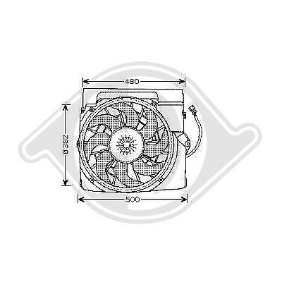 Elettroventola radiatore Serie3 E36 10/90 64 50 8 364 093