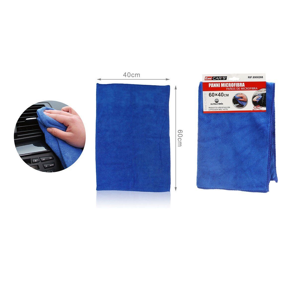 Panno Microfibra Auto 60X40cm <ul><li>Scopri il potere rivoluzionario del