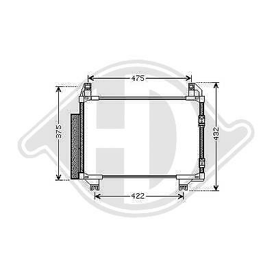 Condensatore clima YARIS 01/2006