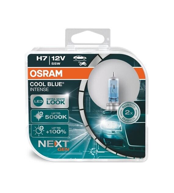 Coppia lampade lampadine Osram COOL BLUE Intense NextGen H7 PX26d 12V 55W