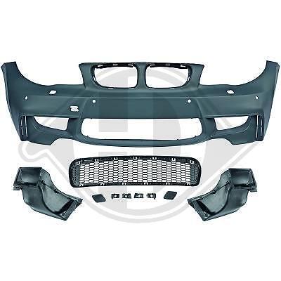 Paraurti anteriore TUNING Serie 1 E81 E87 04 - 11 M LOOK con fori sensori