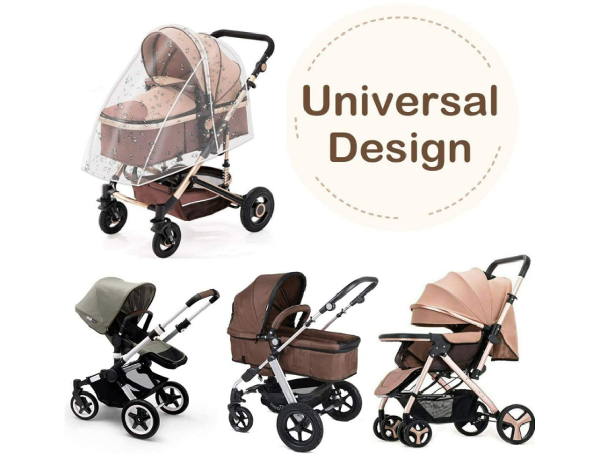 Parapioggia Paravento Universale Per Passeggino 140X150cm <ul> <li>Parapioggia