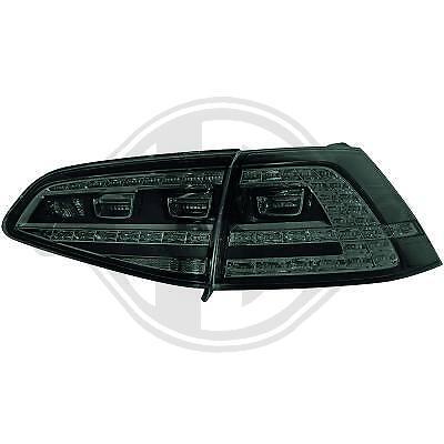 COPPIA FARI FANALI POSTERIORI TUNING LED GOLF 7 VII 12 > BERLINA NERI
