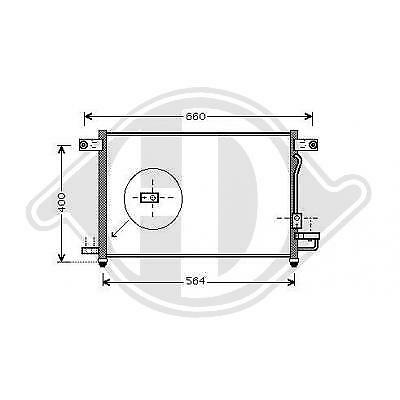 Condensatore clima AVEO 03/2005- KALOS 1.4/1.4 16V 96834083