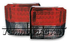 Coppia Set Fari Fanali tuning posteriori a LED T4 1990-> Rossi fume
