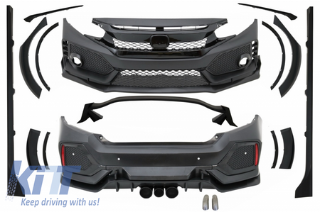 Body Set Estético Completo Civic MK10 (FC / FK) (2016-Up) Sedan Estilo Tipo R