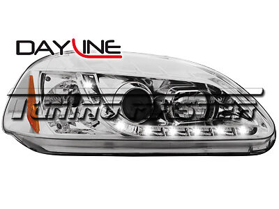 Civic 99->02 Fari Anteriori Dayline Cromati