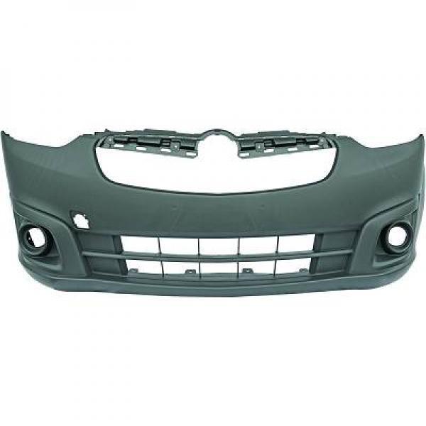 Paraurti anteriore ricambio COMBO 2012- nero per fori fendinebbia