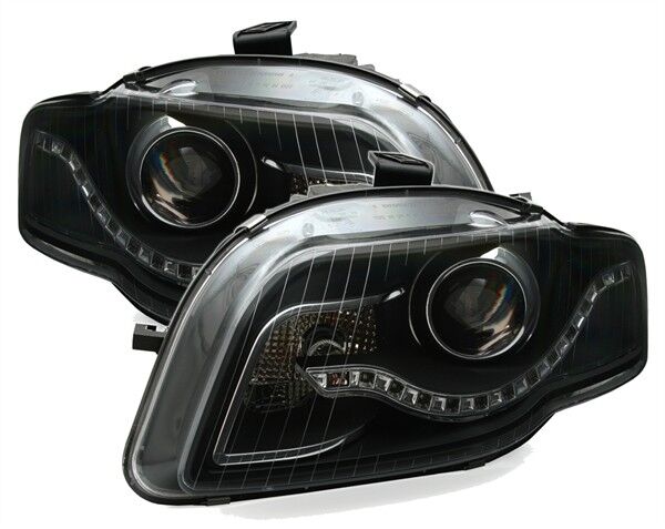 Coppia Fari Fanali Fari Anteriori Tuning A4 B7 2004-2007 LED DAYLINE h9