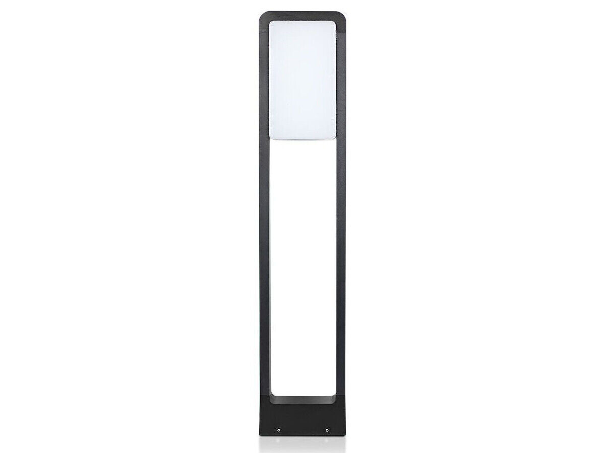 Paletto Led Lampioncino Da Gardino Esterno IP65 10W Neutro 4000K Corpo Nero Chi