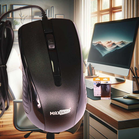 Mouse Ottico USB 2.0 Leggera e Slim da Lavoro Ufficio Viaggio Uso Personale con