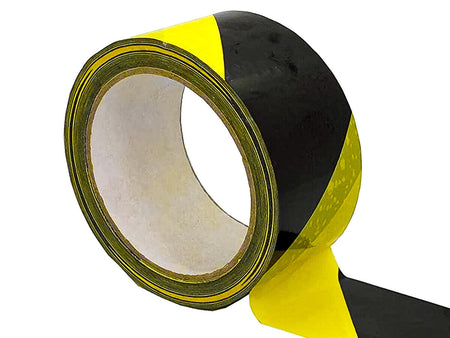 Nastro Adesivo Segnalatico PPL Nero Giallo 50mm X 50mt <ul> <li> Alta