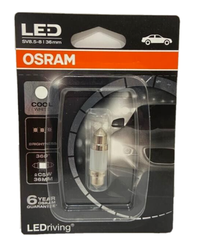 Lampada Lampadina OSRAM LEDriving 0.5W 12V SV8.5-8 C5W 36mm