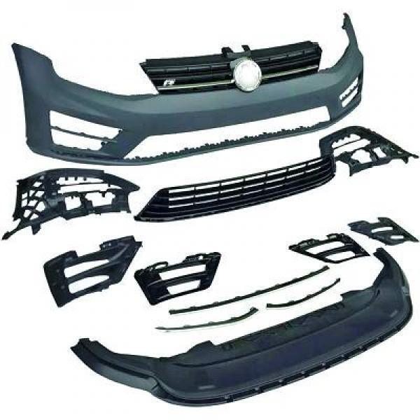 Paraurti Anteriore Tuning GOLF 7 VII 2012>2017 BERLINA verniciabile R20 LOOK SRA