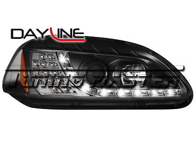 Civic 99->02 Fari Dayline Neri Freccia LED