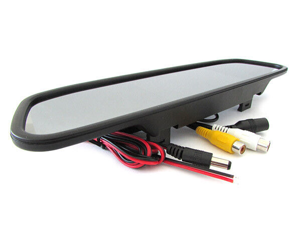 Monitor Specchio Retrovisore TFT LCD 4,3 A Colori Doppio Ingresso Video Per