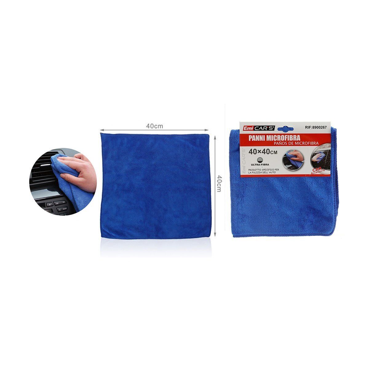 Panno Microfibra Auto 40X40cm <ul><li>Scopri il potere rivoluzionario del