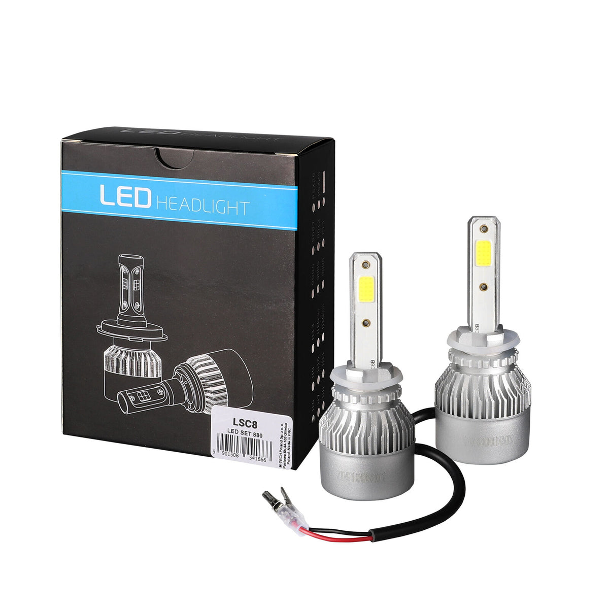 Kit Conversione Fanali Fari FULL LED COB 880 4x10w 40W 12 24 V 40W 10000 Lumens