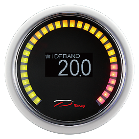 Manometro Strumento 52mm DEPO WIDEBAND SONDA BOSH 4.9 DIGITALE 30 OLED DISPLAY