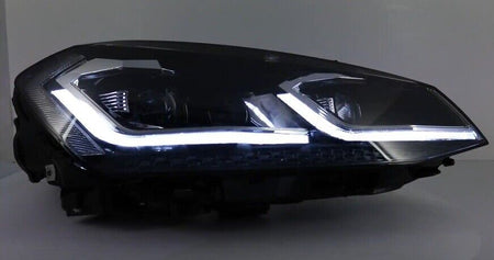 Coppia Fari Fanali Anteriori Tuning GOLF 7.5 RESTYLING (2017 - ) LED SILVER H7
