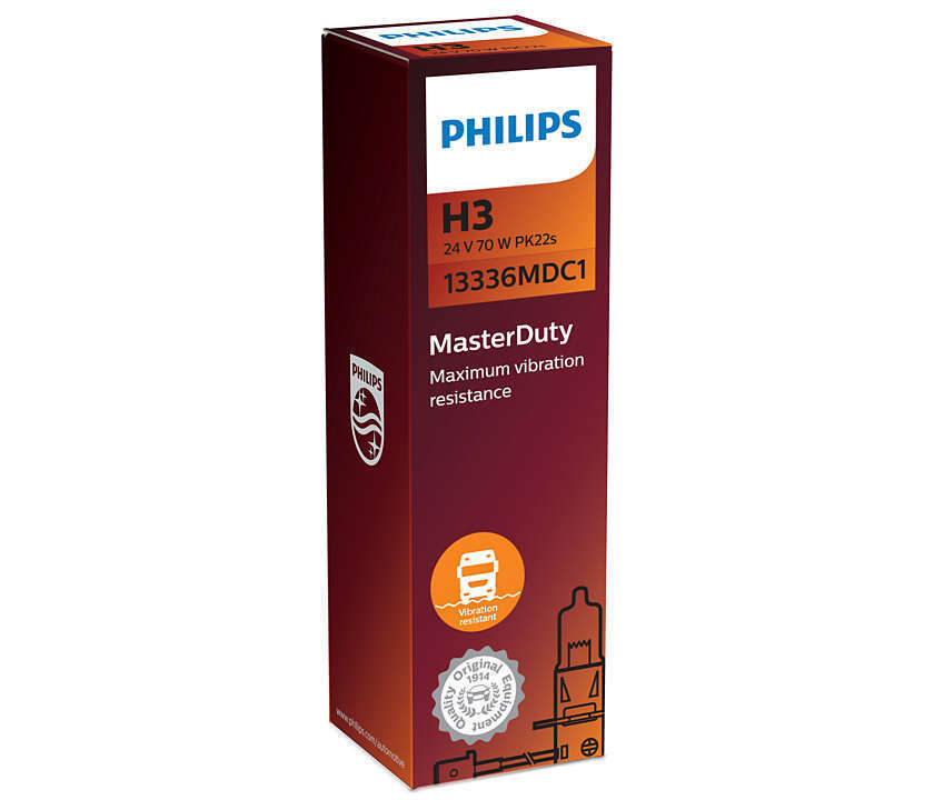 Philips H3 MasterDuty 24V70W PK22s C1