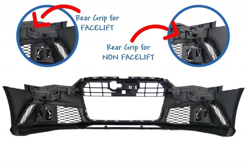 Paraurti Anteriore Sportivo Tuning A6 4G/C7 15-18 (RS6 Look) SI SRA NO PDC