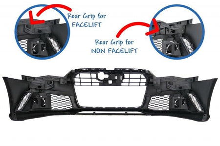 Paraurti Anteriore Sportivo Tuning A6 4G/C7 15-18 (RS6 Look) SI SRA NO PDC