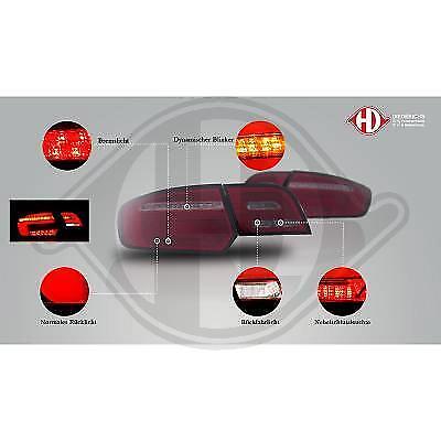 Coppia fari fanali posteriori LED TUNING A3 S3 Sportback 8P 8PA 2008 2012 Fumè