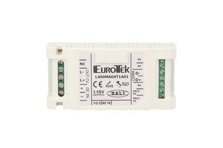 Newlab Led Dimmer Monocanale PWM 12A Controllato Da Pulsante N.O. 0-10V 1-10V