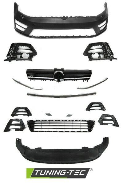 Paraurti Anteriore Tuning GOLF 7 VII 2012>2017 BERLINA verniciabile R20 LOOK SRA