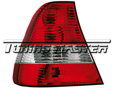 Coppia set Fanali Fari tuning Posteriori Clean Serie 3 E46 Compact Rossi