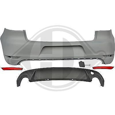 Paraurti posteriore TUNING GTI GOLF 6 VI 08-12 NO sensori con catarifrangenti
