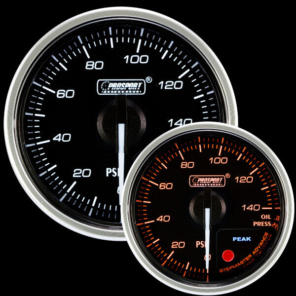 Manometro Strumento 52mm Pressione OLIO PROSPORT SUPREME ANALOGICO PICCO ALLARME