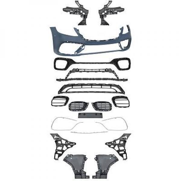 PARAURTI SPORTIVO ANTERIORE. W222, 17-20 ACOMPATIBILE CON MG S63 LOOK
