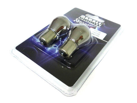 COPPIA Lampada Lampadina Luce S25 (BAU15S) PY21W 12V ARANCIONI CROMATE