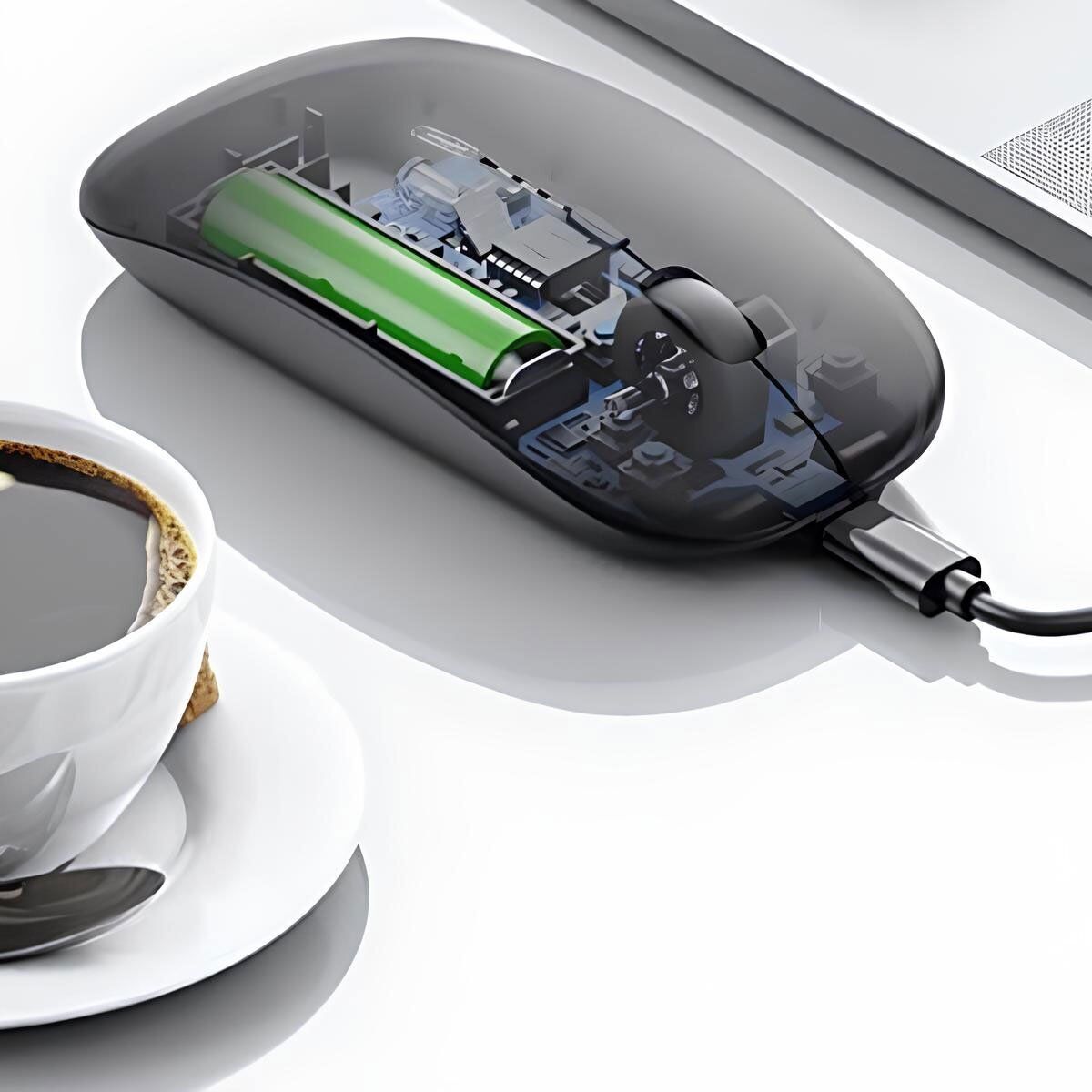 Mouse Wireless da Ufficio Lavoro Navigare Senza Filo con Design Leggera e