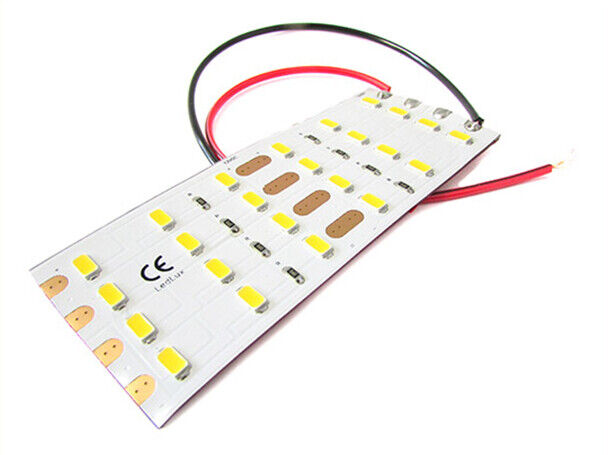 Pannello Plafoniera Led Flessibile 12V 8W Bianco Caldo 10cm Per Luci Abitacolo
