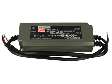 Alimentatore Led Meanwell PWM-90-12 Dimmerabile 90W 12V IP67 Dimming 3 in 1