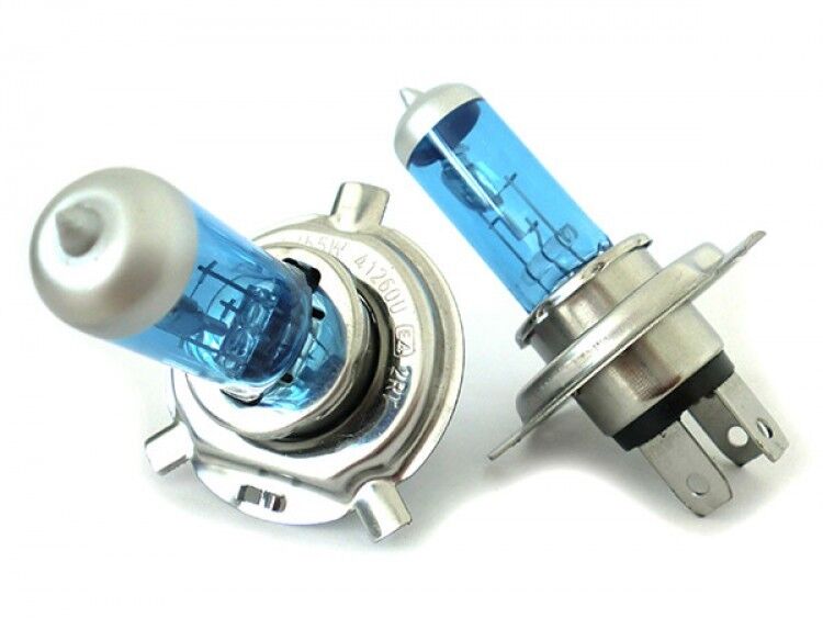 Coppia Lampade Lampadine Luce CAMION H4 24V 75W (P43t) Effetto Xeno Bianco ALOGE