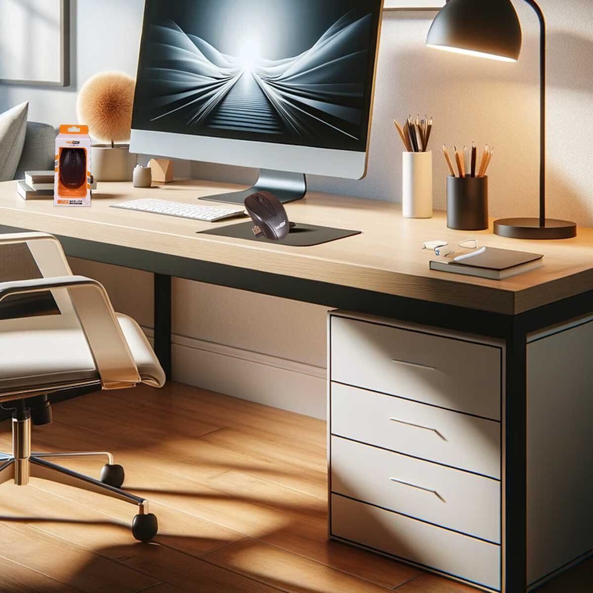 Mouse Wireless da Ufficio Lavoro Navigare Senza Filo con Design Leggera e