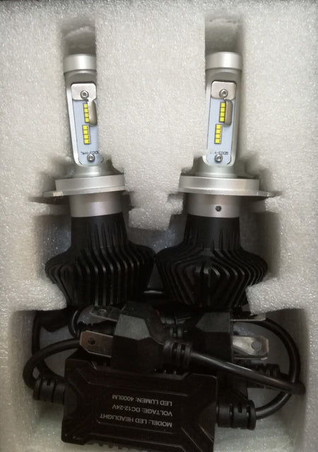 Kit Conversione Fanali Fari Yamaha T-MAX FULL 16 LED Cree H4+h7 12V 40W 12000 Lm